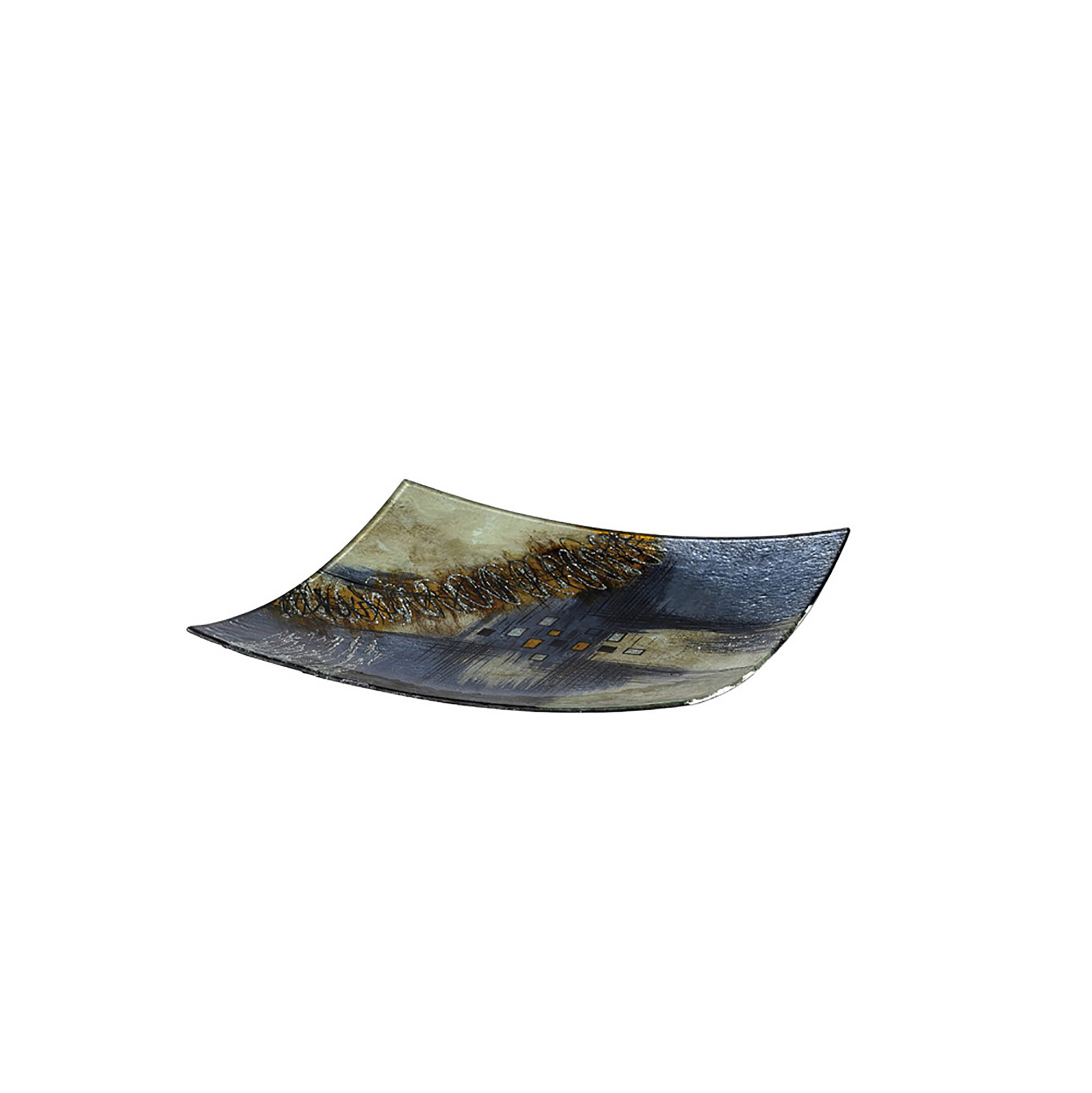 IL70348  Kiana Glass Art Platter Square